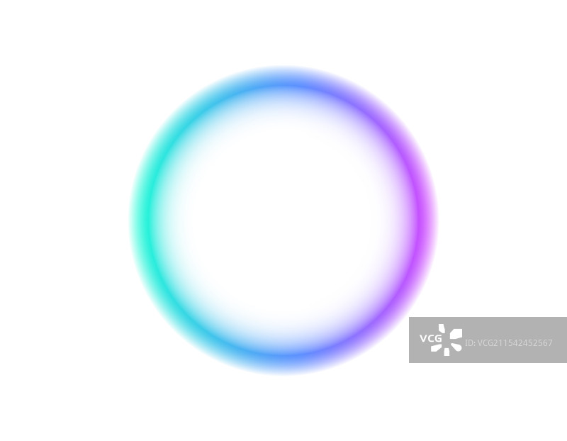 柔和边缘的彩色渐变圆形图片素材