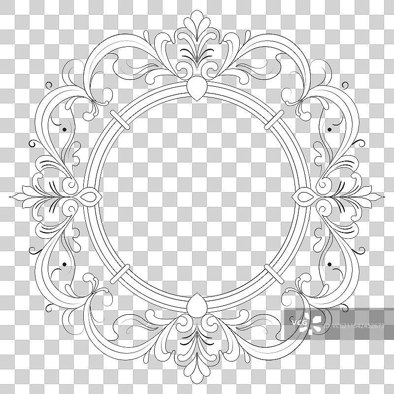 华丽的框架与装饰品图片素材