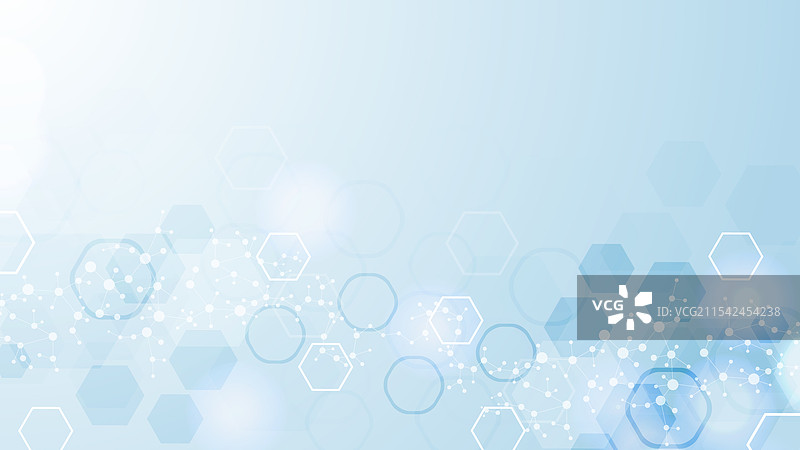 带有六边形的医疗保健抽象背景图片素材