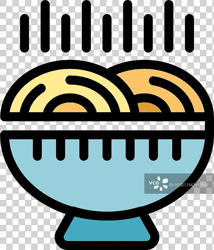 热气腾腾的拉面碗，随时可以享用图片素材