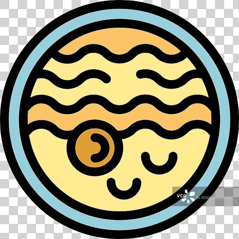 木星与大红斑天文学图标图片素材