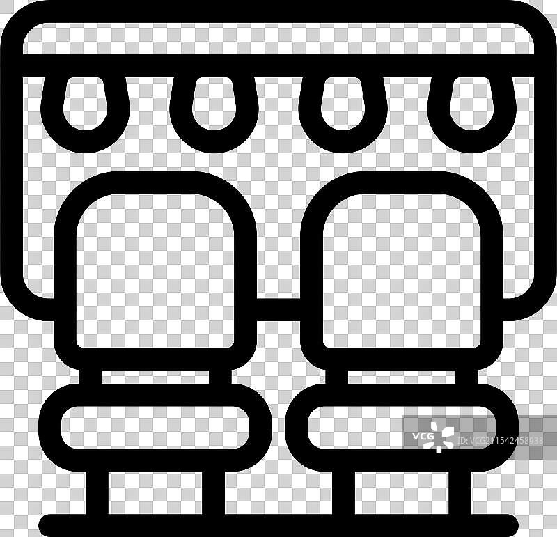 公共交通座位上放着打开的行李图片素材