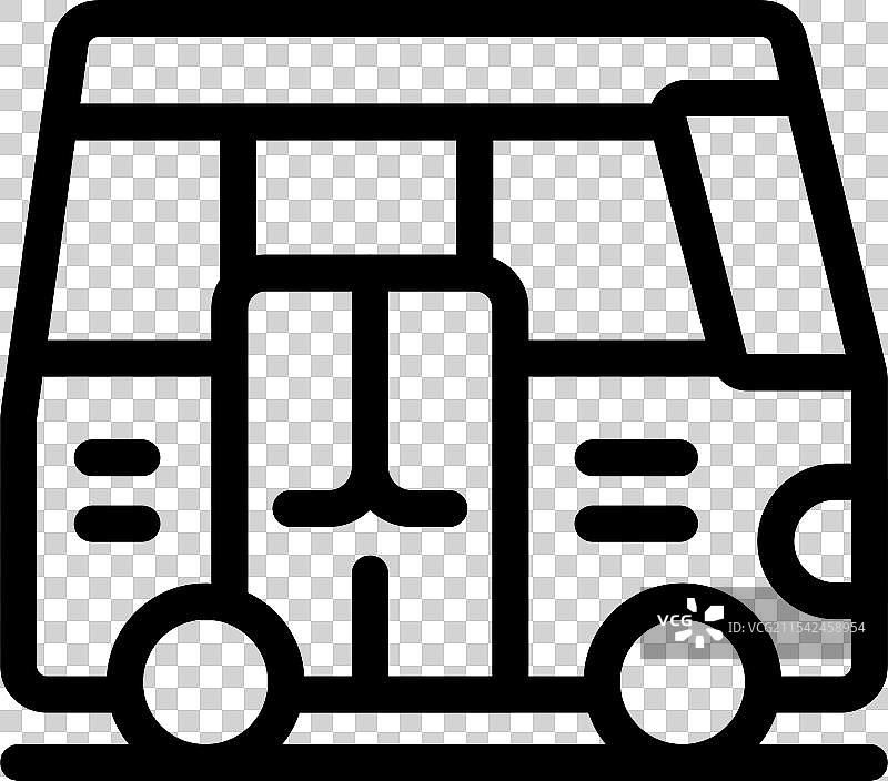 客运巴士正在到达公交车站图片素材