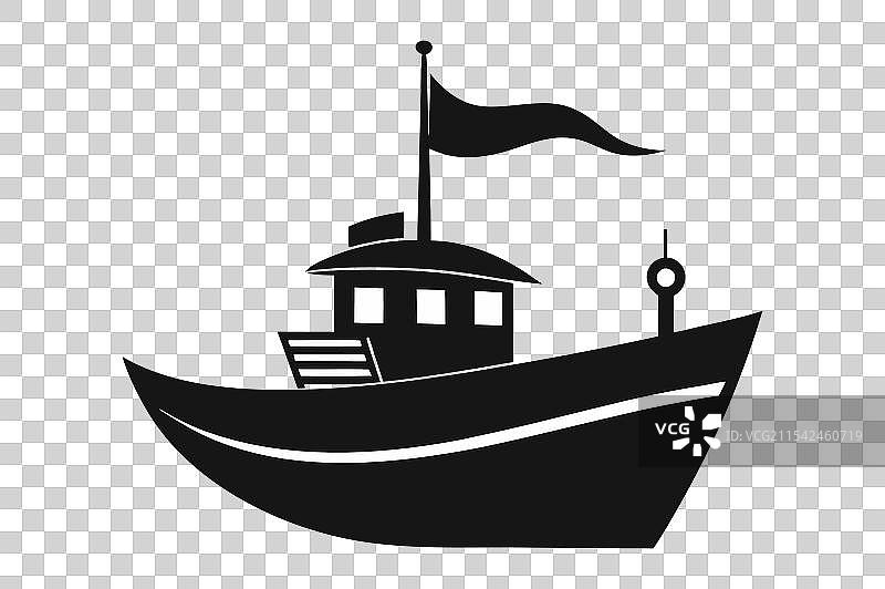 船或快艇的轮廓图片素材