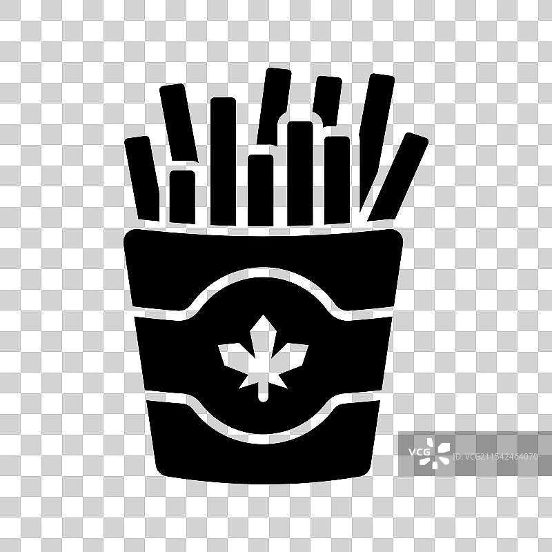 现代风格的美味薯条设计准备好了图片素材