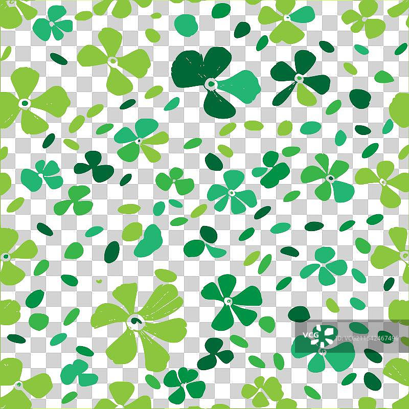 金莲花图案抽象无缝设计图片素材