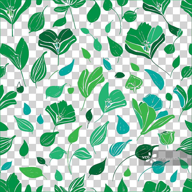 甜豌豆花图案抽象无缝色彩图片素材