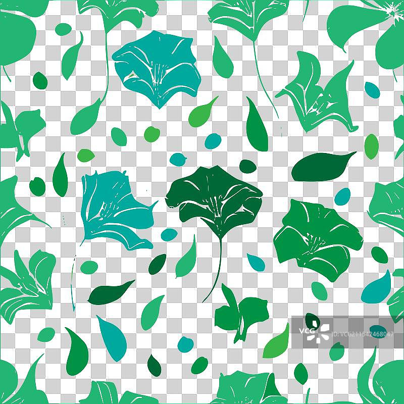 甜豌豆花图案抽象无缝色彩图片素材