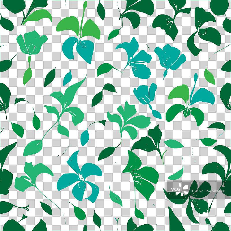 甜豌豆花图案抽象无缝色彩图片素材