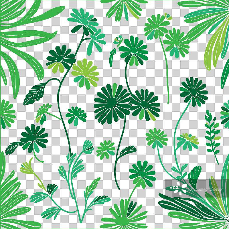 马鞭草花图案抽象无缝色彩图片素材