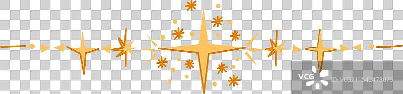 日食天文分隔边框卡通图案图片素材