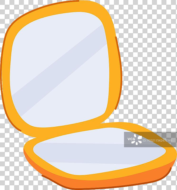 手提包里的卡通化妆镜图片素材