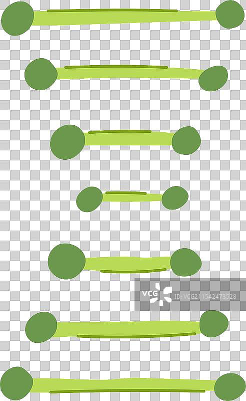 DNA螺旋结构的卡通核苷酸图片素材