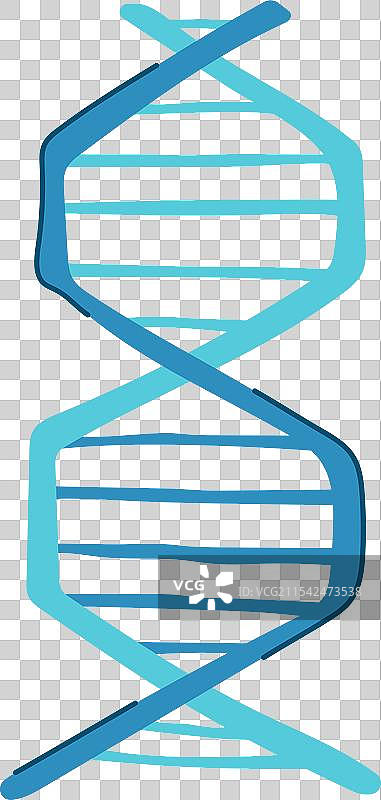 突变的DNA螺旋卡通图像图片素材