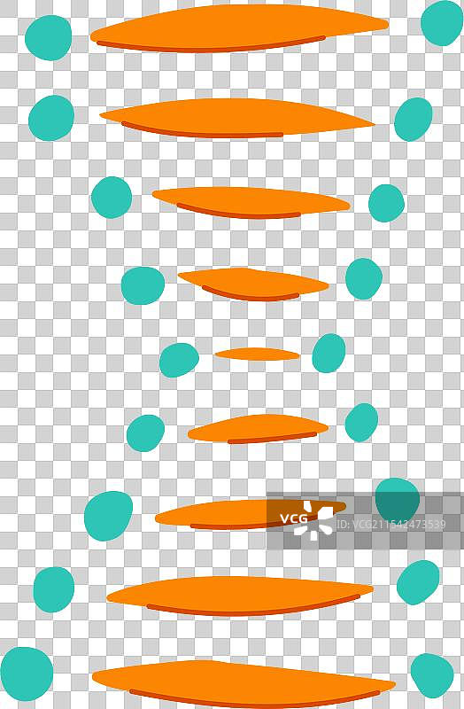 DNA螺旋的卡通图像图片素材