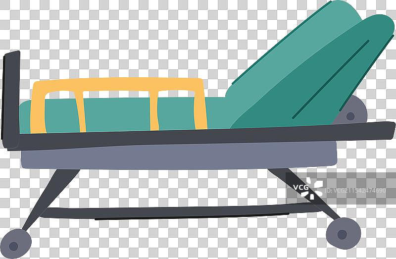 减重医院床的卡通图像图片素材