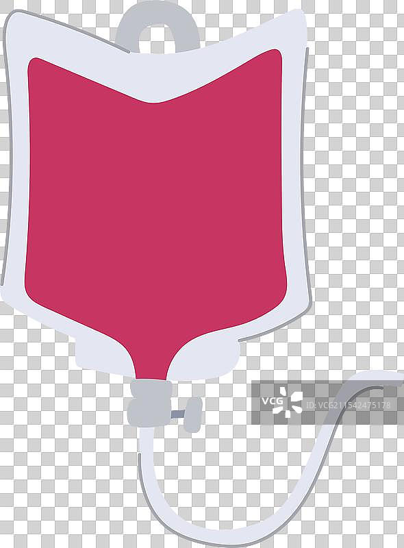 液体静脉输液袋卡通图案图片素材