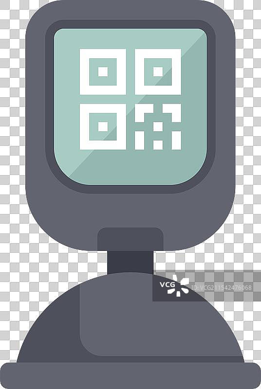 停车计时器显示二维码以进行支付图片素材