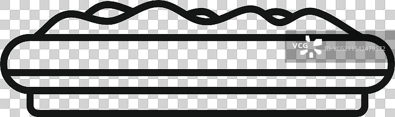 矩形花盆，内含土壤用于种植图片素材