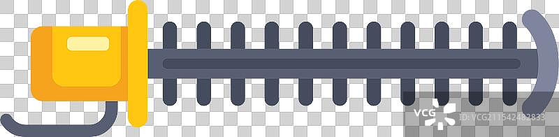 电动修剪机保持花园整洁图标图片素材