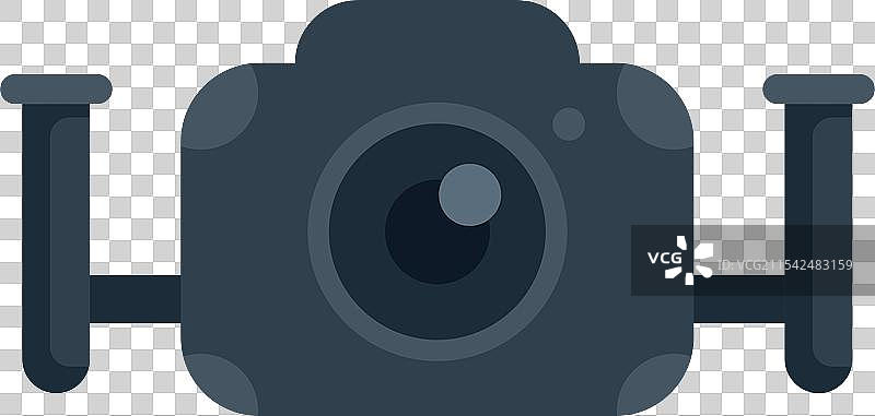 现代无人机配备数字相机拍照图片素材