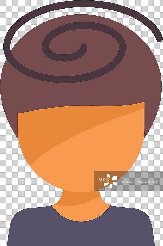 年轻人心事重重，感到头晕。图片素材