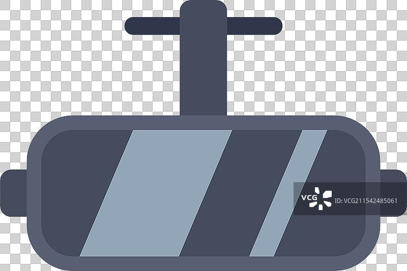 白色背景上的汽车后视镜挂件图片素材