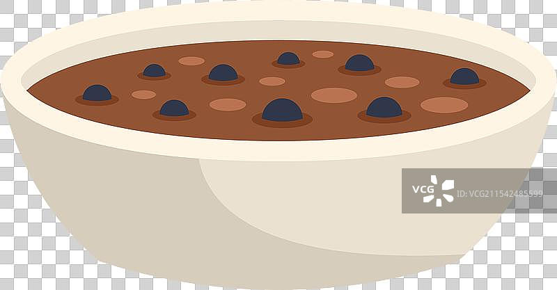 热气腾腾的香菜墨西哥炖豆碗图片素材