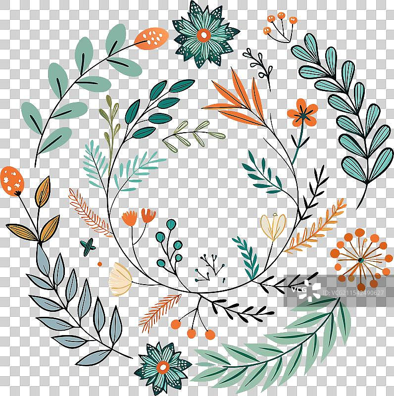 装饰性花环图片素材
