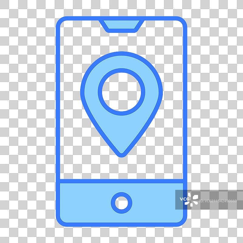 现代在线位置图标图片素材