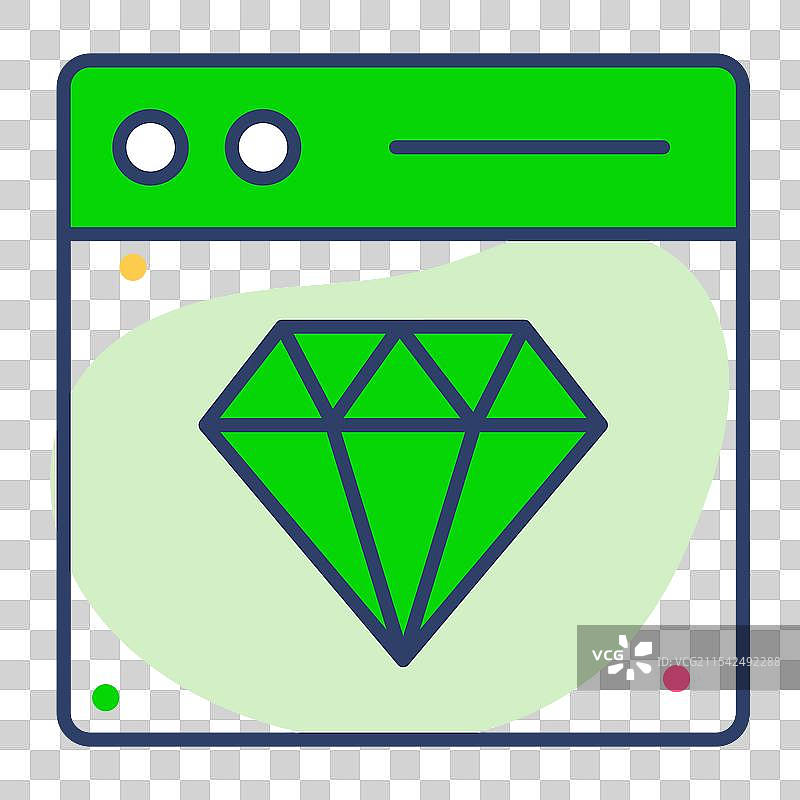 现代平面线条图标的高级网站图片素材