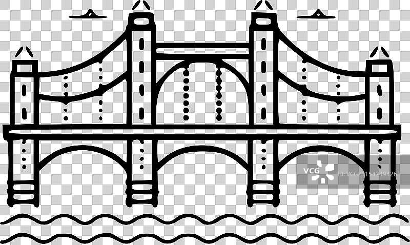 桥梁图标 建筑图标 交通图标图片素材