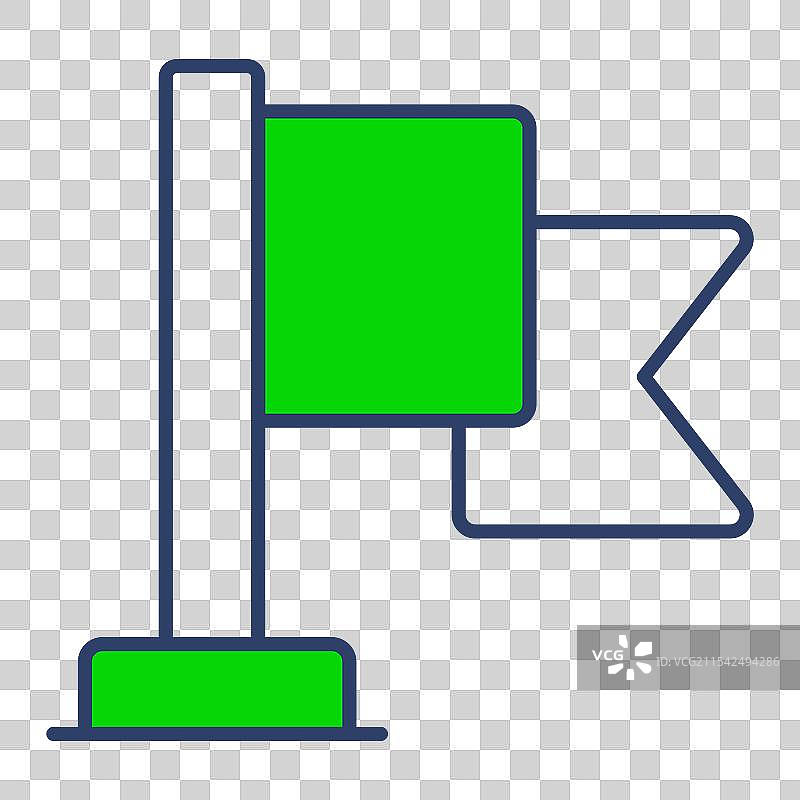 现代黑色旗帜图标图片素材