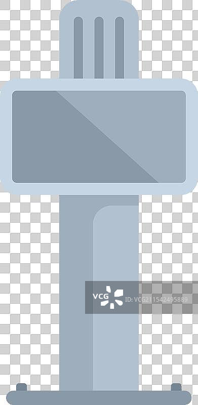 信息亭显示空白屏幕图片素材