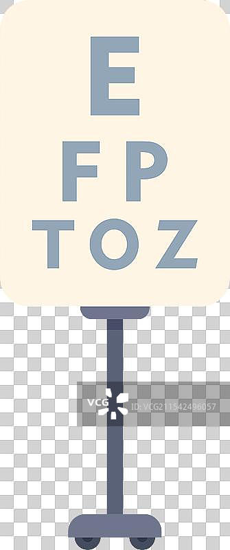 斯内伦视力表显示字母逐渐变小图片素材