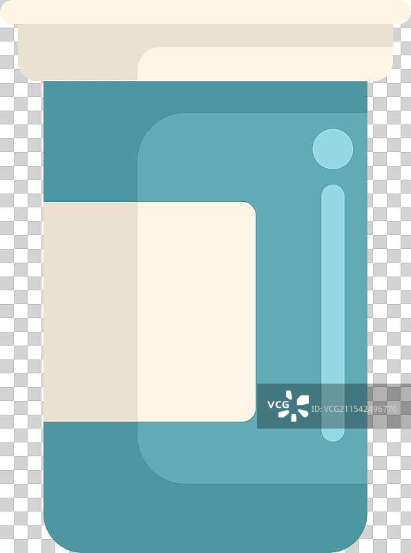 药物和药丸用的带盖医疗塑料罐图片素材