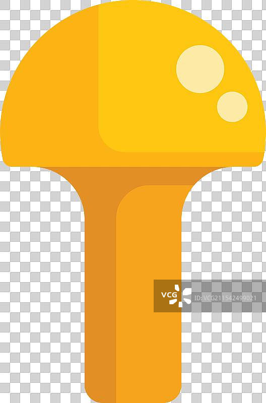 平地上长出的黄色蘑菇图片素材