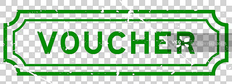 磨损的绿色凭证字样橡胶印章图片素材