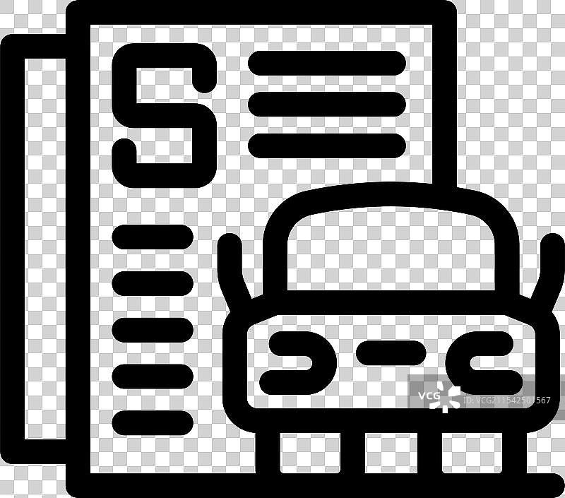 跑车销售广告图标表示图片素材