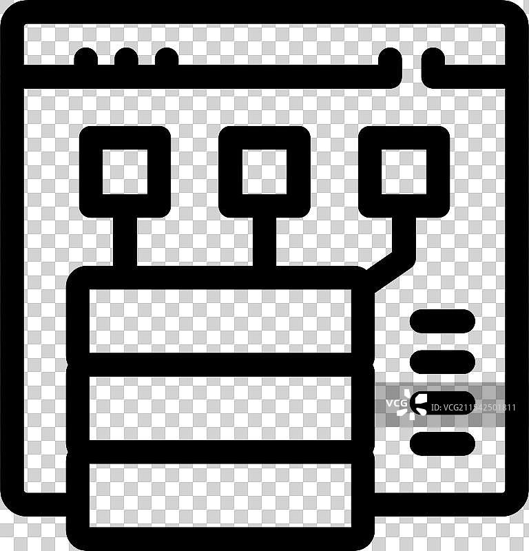 数据服务器连接到网站界面图片素材