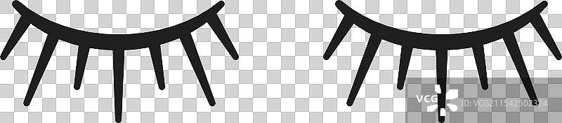 这个视觉作品展示了两组风格化的元素。图片素材