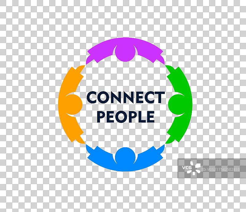 连接人们的图标 社区徽章图片素材