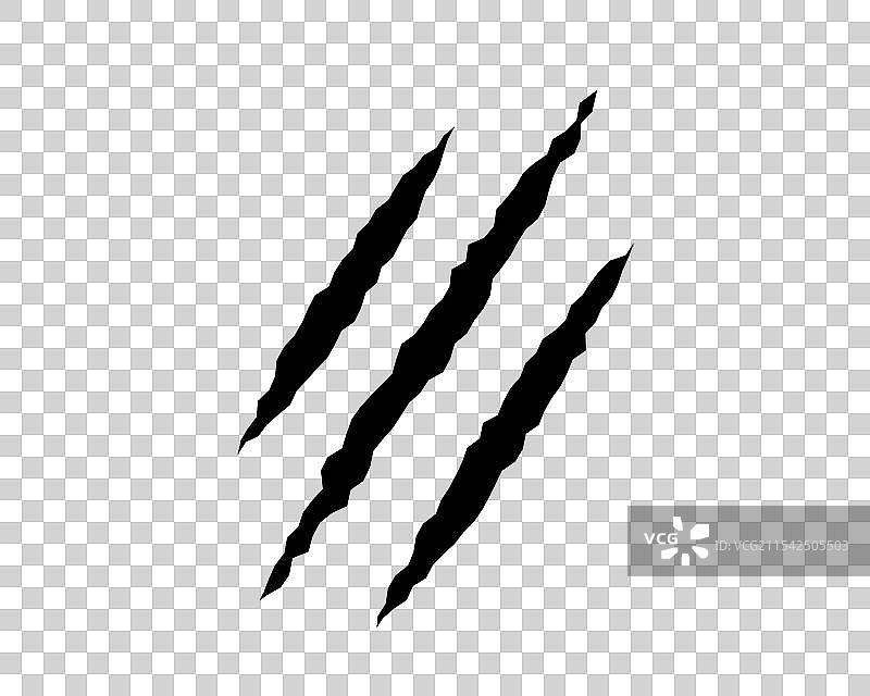 爪痕动物怪物标记设计图片素材