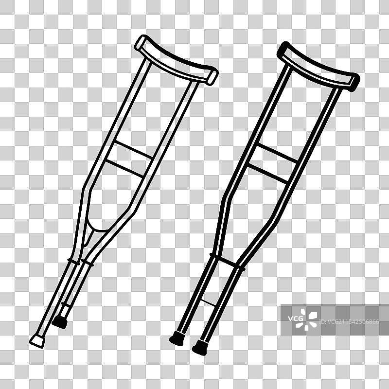 拐杖轮廓图片素材