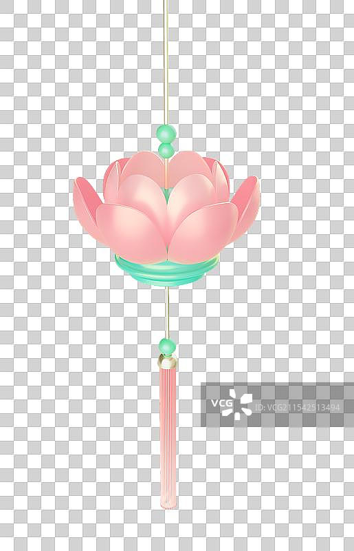 荷花灯笼图片素材