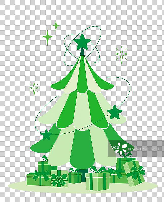 平面圣诞树图片素材