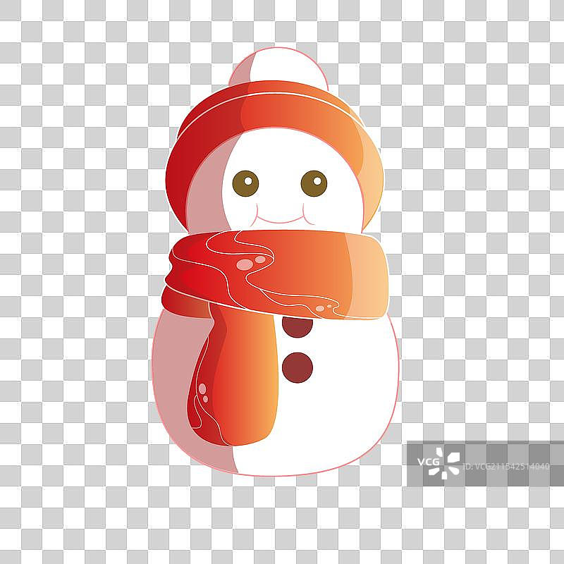 中国风雪人矢量插画图片素材