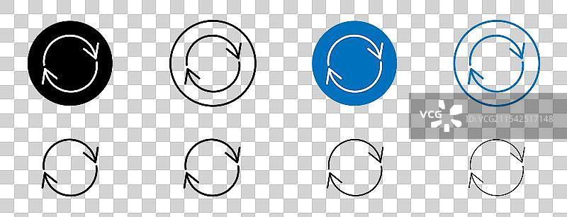 重复矢量图标集图片素材