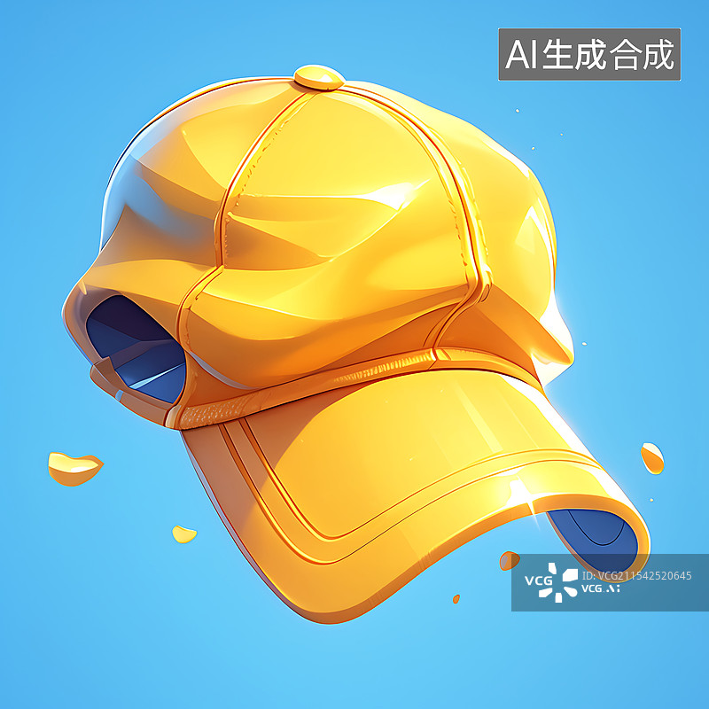 【AI数字艺术】节日氛围感元素鸭舌帽图片素材