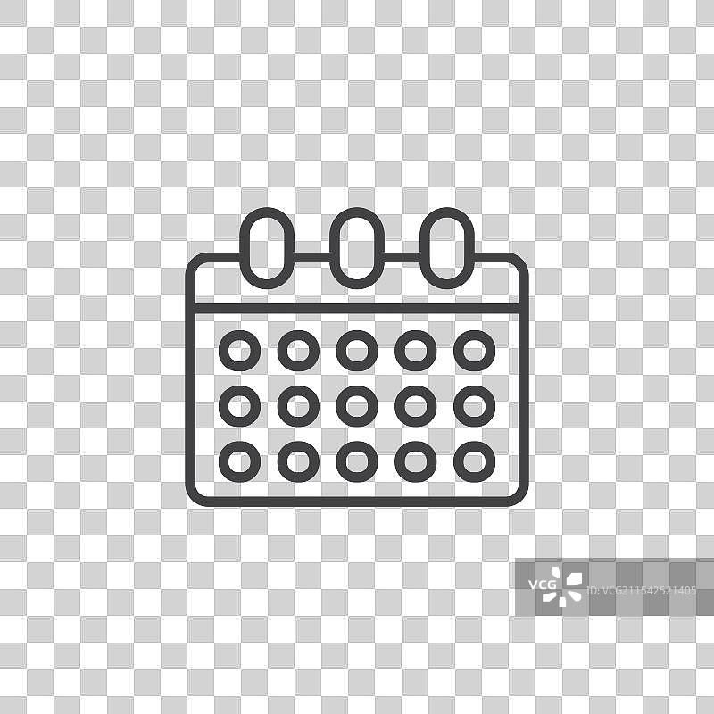 日历矢量图标集图片素材